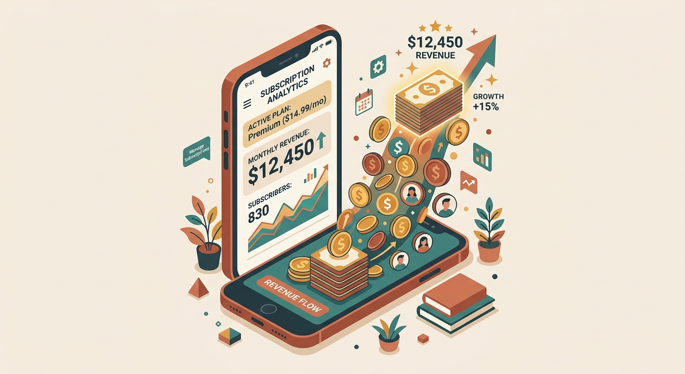 Web-to-app funnel illustration showing a subscription app payment flow bypassing the App Store
